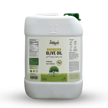 Extra Virgin Olive Oil – Cold Pressed (10 liters) - Siddiqui's Olive Oil