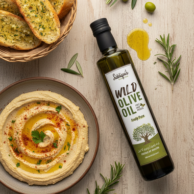 Organic Wild Olive Oil - Glass Packing