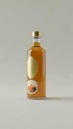 Sunset citrus infused olive oil bottle