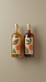 Dual-bottle gift set matte glass duo